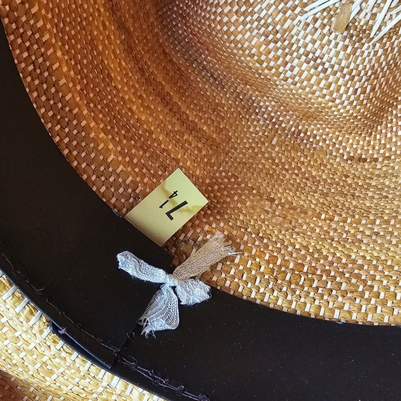 🤠✨ Vintage 70’s Stetson Cowboy Hat – Western Straw | Size 7 1/4 - Picture 10 of 11